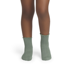 Junior Ruffle Rib Calf Sock 4-Pack