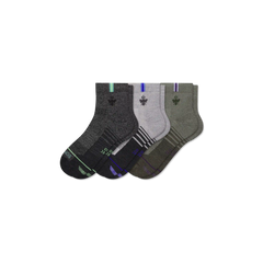 Women's Merino Wool Blend Run Quarter Sock 3-Pack