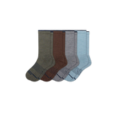 Men's Merino Wool Blend Calf Sock 4-Pack