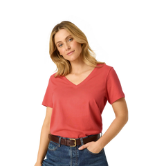Women's Pima Cotton V-Neck T-Shirt 3-Pack