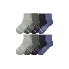 Men's Merino Wool Blend Quarter Sock 8-Pack