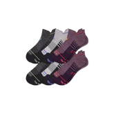 Men's Merino Wool Blend Run Quarter Sock 6-Pack