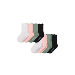 Toddler Ruffle Rib Calf Sock 8-Pack