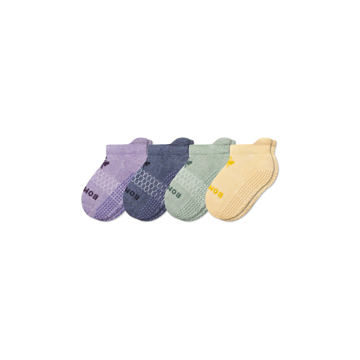 Junior Marl Gripper Ankle Sock 4-Pack