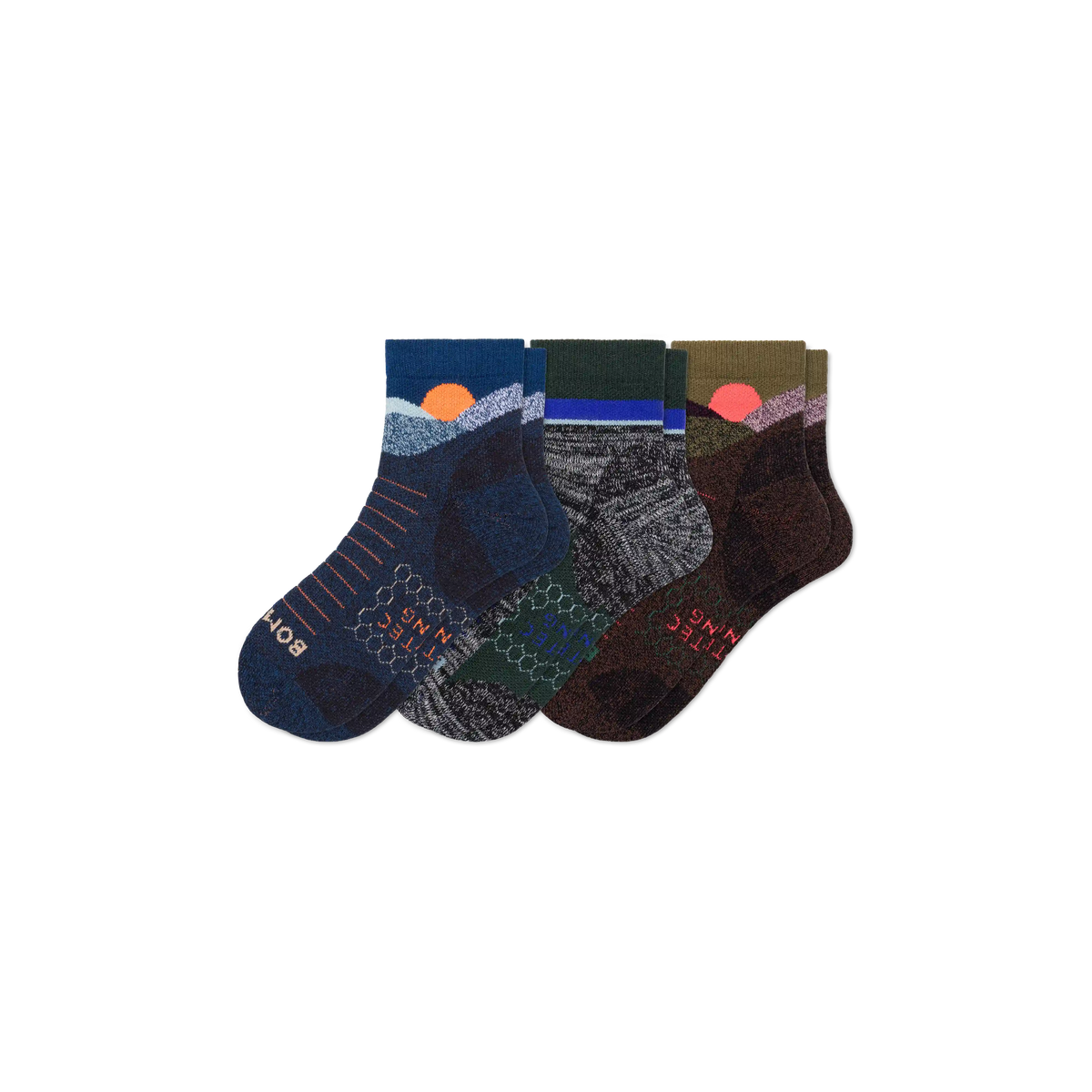 Men's Hiking Quarter Sock 3-Pack