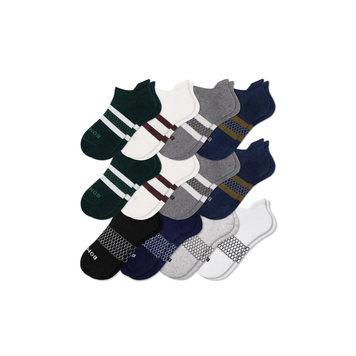 Men's Solids Ankle Sock 12-Pack