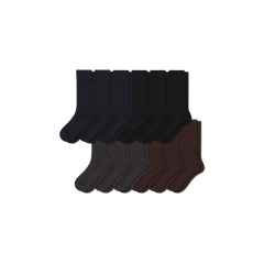 Men's Dress Calf Sock 12-Pack
