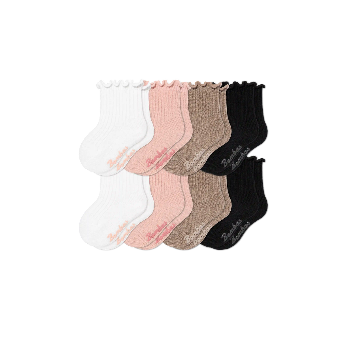 Baby Ruffle Rib Calf Sock 8-Pack (0-6 Months)