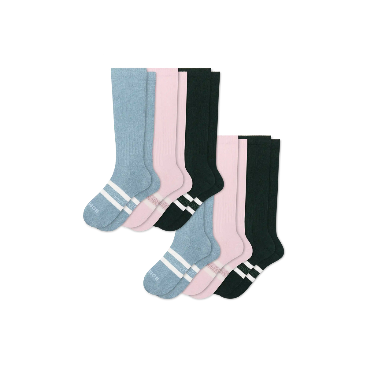 Women's Everyday Compression Knee High Sock 6-Pack (15-20mmHg)