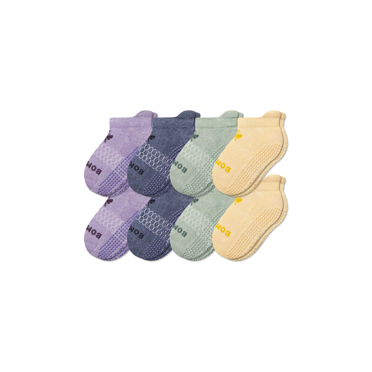 Junior Marl Gripper Ankle Sock 8-Pack